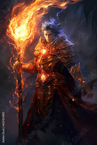 Enigmatic Human Sorcerer: Whisperflame © Nadge