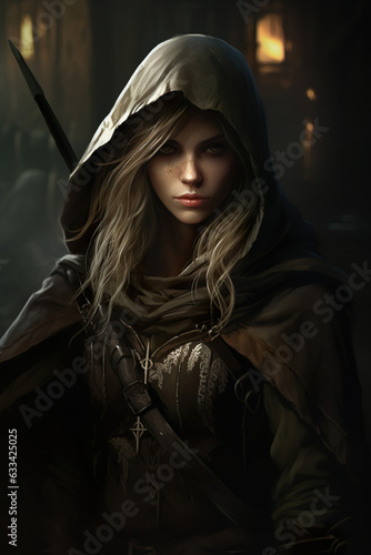 Cloaked Half-Elf Shadow Rogue