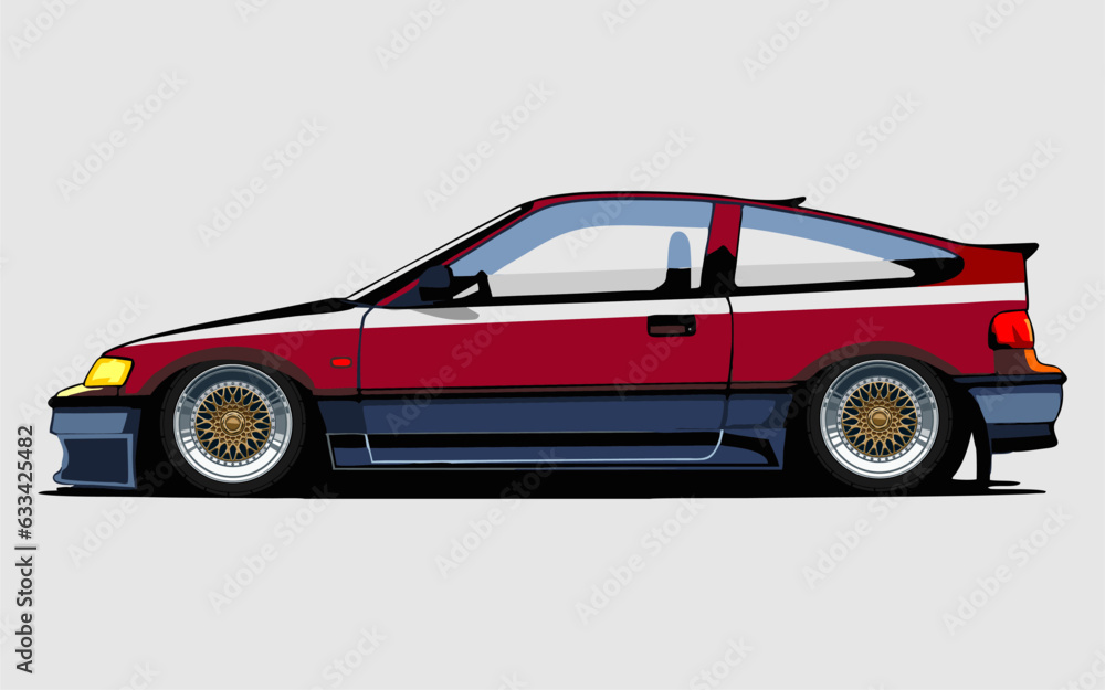 Obraz premium Car vector template on white background. Business sedan isolated. Vector illustration.
