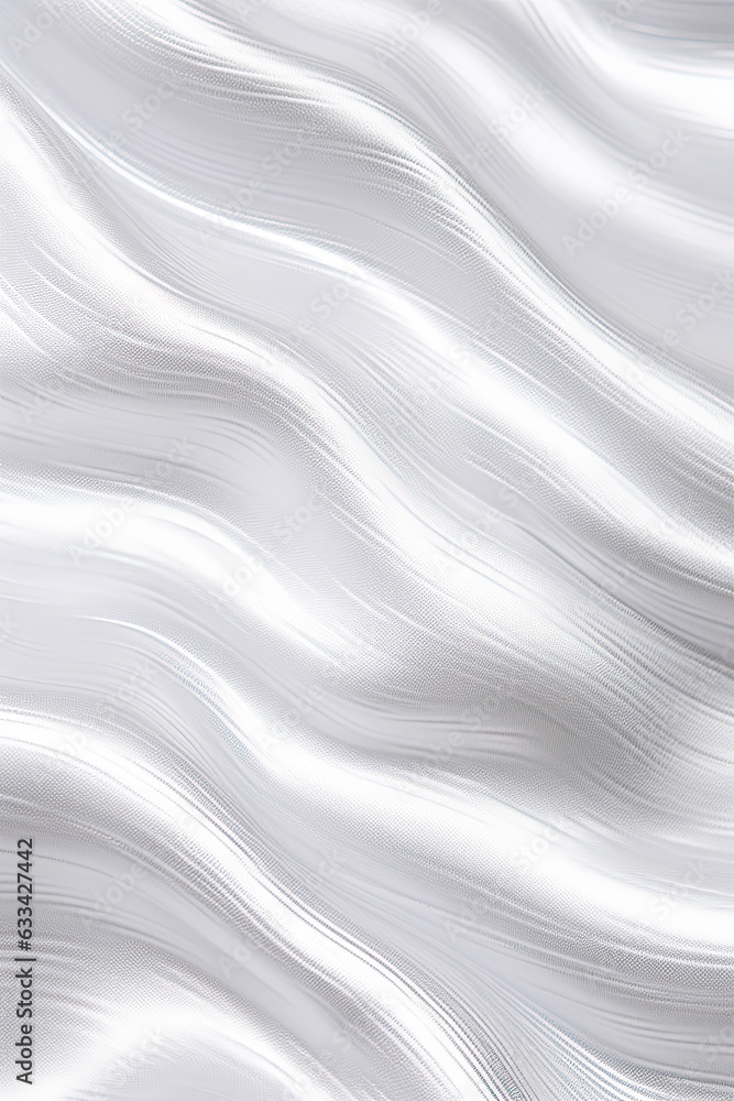 Fototapeta premium abstract white satin fabric wavy background