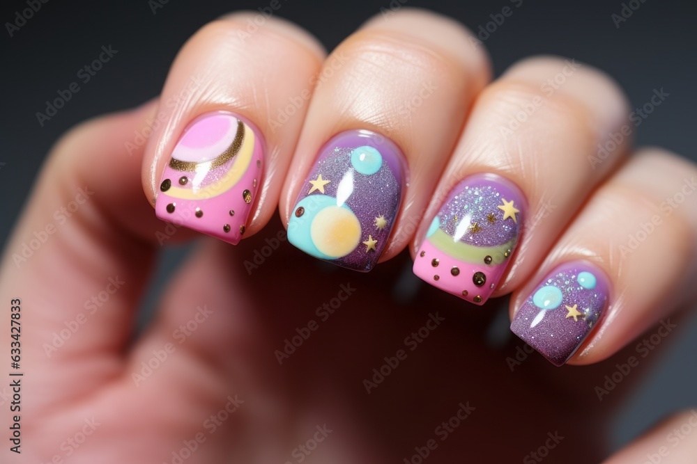 Esmalte de uñas Aesthetic, diseño de uñas divertido y original kawaii Esmalte de uñas Aesthetic, diseño de uñas divertido y original kawaii