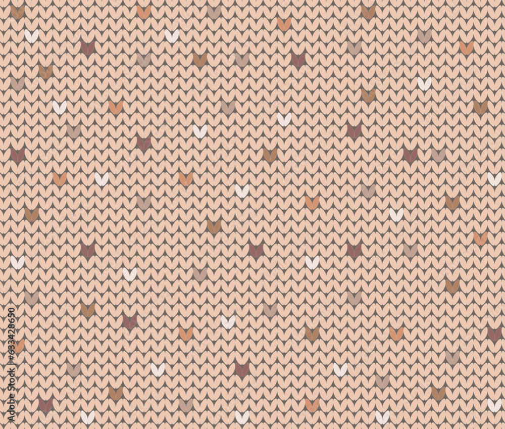 Seamless knitted texture with pattern. Seamless knitted texture with pattern.