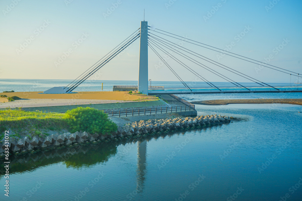 Obraz premium 鰺ヶ沢の風景（青森県）