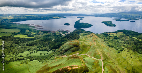 Views of Lake Lomond from Conic Hill, Scotland