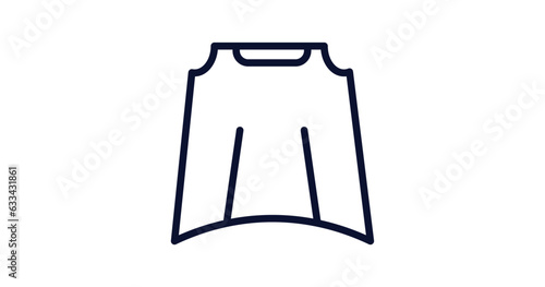 car bonnet icon. Thin line car bonnet icon from car parts collection. Outline vector isolated on white background. Editable car bonnet symbol can be used web and mobile