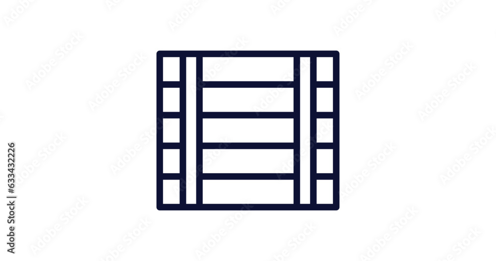 big crate icon. Thin line big crate icon from nautical collection. Outline vector isolated on white background. Editable big crate symbol can be used web and mobile big crate icon. Thin line big crate icon from nautical collection. Outline vector isolated on white background. Editable big crate symbol can be used web and mobile
