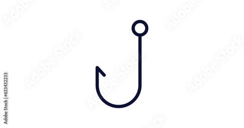 bait icon. Thin line bait icon from nautical collection. Outline vector isolated on white background. Editable bait symbol can be used web and mobile