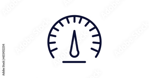 barometer icon. Thin line barometer icon from nautical collection. Outline vector isolated on white background. Editable barometer symbol can be used web and mobile