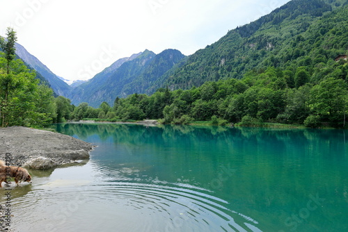 Blick auf den Klammsee bei Kaprun, Österreich