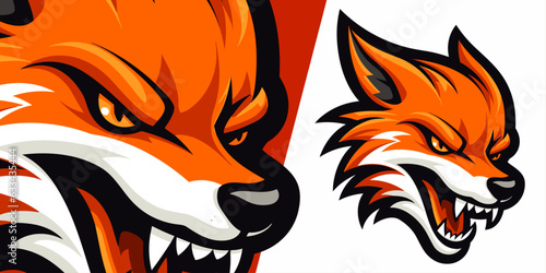 Roaring Success: Angry Fox Mascot Vector Logo Design for Sport, Esport Team, Badge & T-shirt