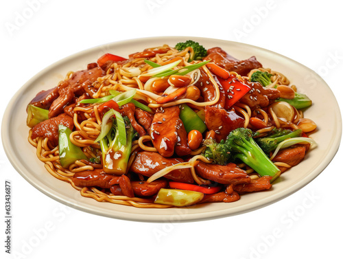  So Yummy Chinese Fried Noodle isolated on transparent background
        