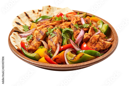 So Yummy fried pan gyros isolated on transparent background