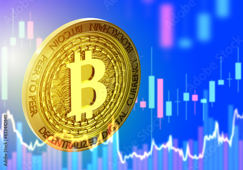 Bitcoin coin. Cryptocurrenc...