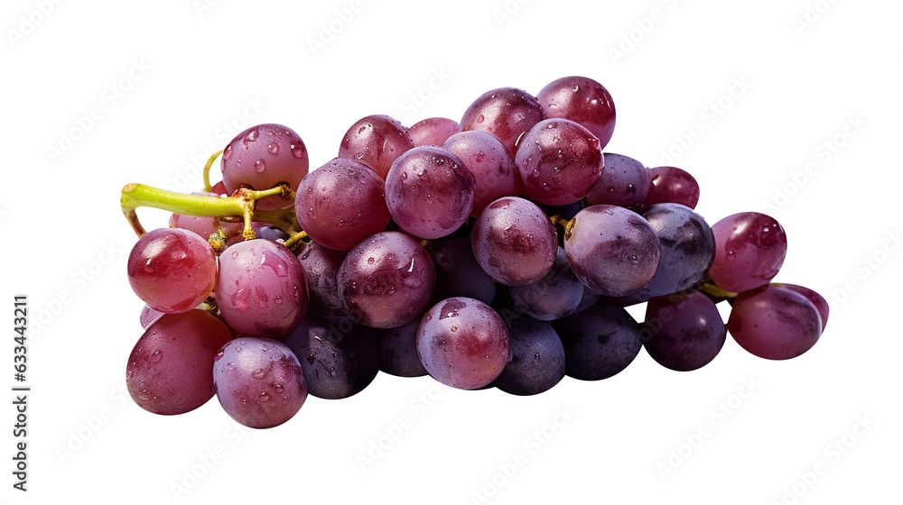 Natural and fresh Ripe red grape isolated on transparent background Natural and fresh Ripe red grape isolated on transparent background