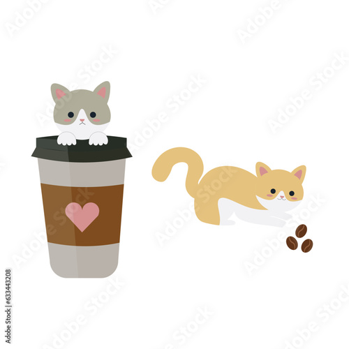 Cats and Coffee EPS (ID: 633443208)