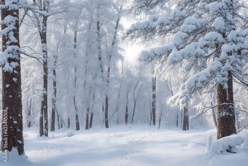 Snow covered trees