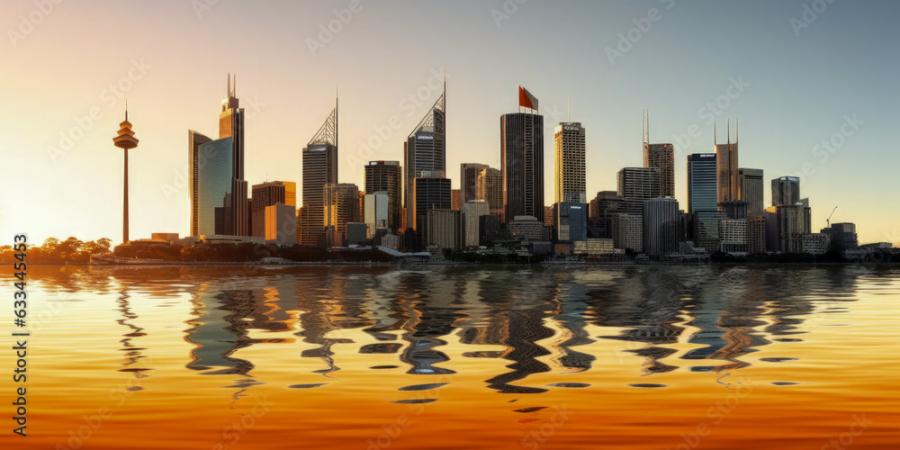 Sydney panoramic view - Generative AI
