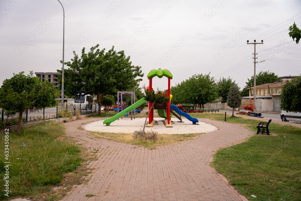 Newly Built Playground in the City Center Newly Built Playground in the City Center