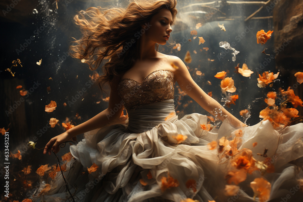 Beautiful woman portrait. Abstract concept photography gracefully capturing the essence of female creativity beauty and grace. Ai generated Beautiful woman portrait. Abstract concept photography gracefully capturing the essence of female creativity beauty and grace. Ai generated