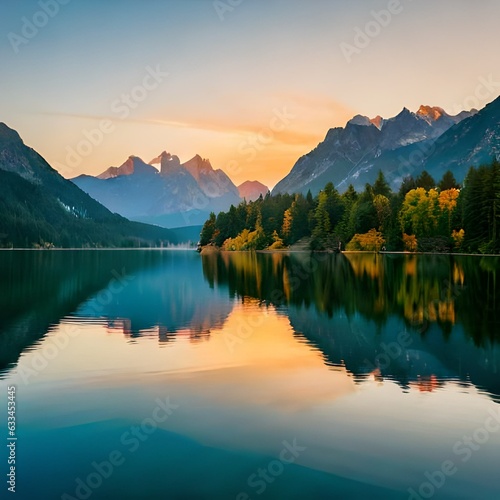 lake in the mountains