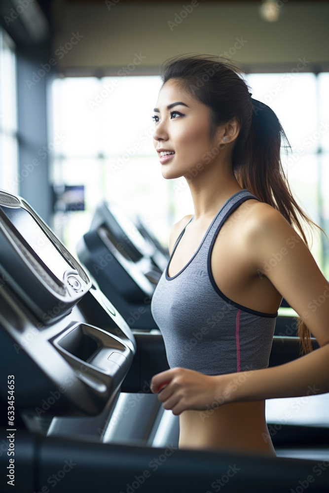 woman working out at gym woman working out at gym