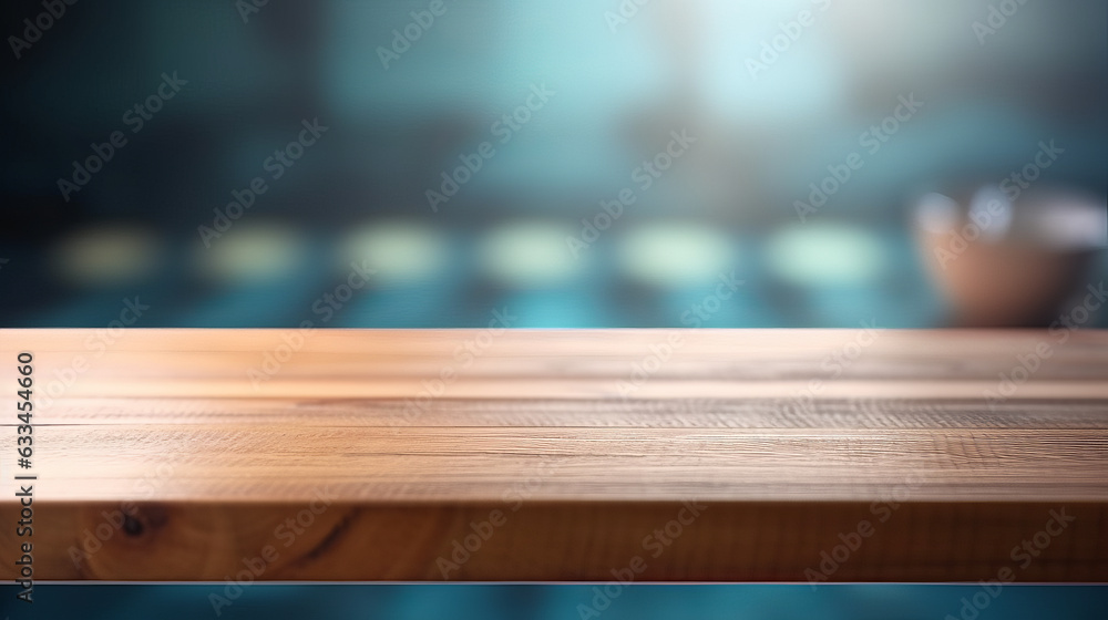 Empty table top good for product display Empty table top good for product display