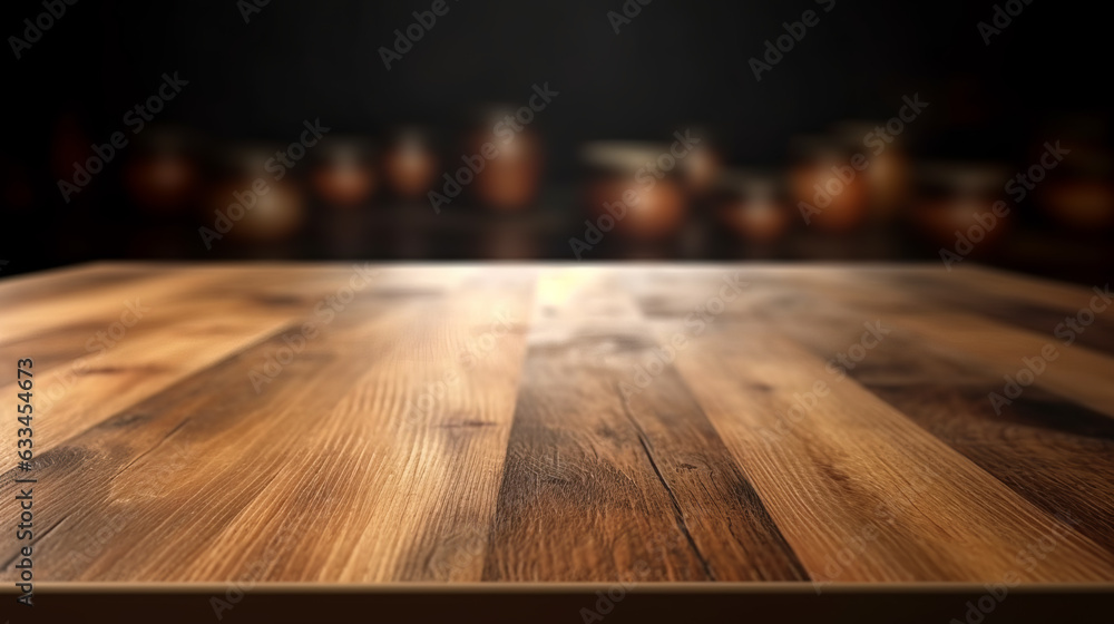 Empty table top good for product display Empty table top good for product display