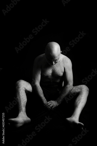 body expression body movements man in black and white photo fine art silhouette © Giovanni.Seabra