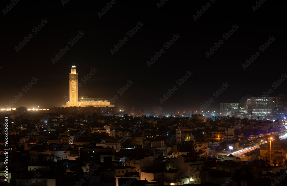 Casablanca, View of the Hassan II Mosque, Morocco