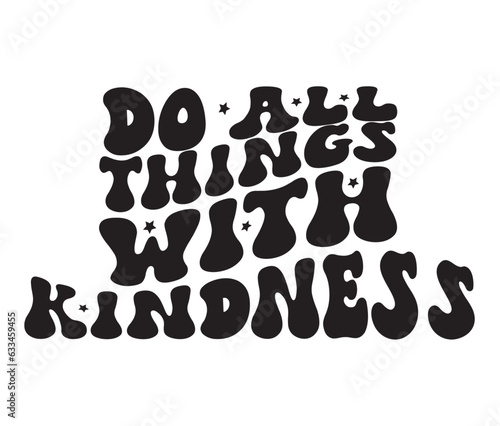 Retro Kind ness Craft Design. T-shirt Design. Illustration