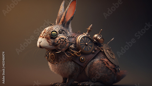 Steampunk rabbit image