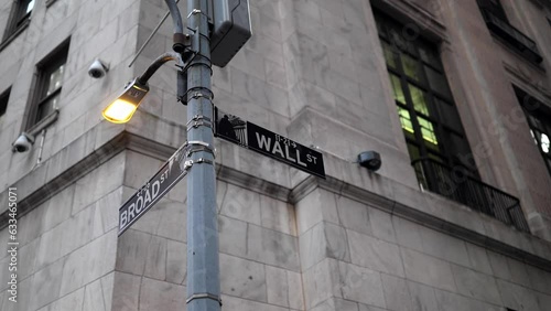Wall Street Street Sign 
