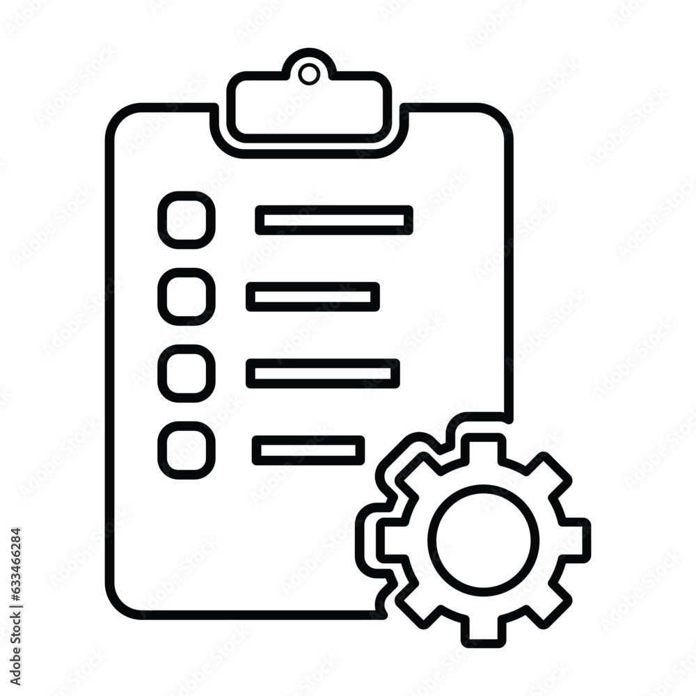 Project Management Icon In Outline Style Project Management Icon In Outline Style