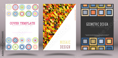 A set of templates for backgrounds, covers, screensavers, websites and creative ideas in different styles. Layout for interior ideas, corporate style and decorative creativity