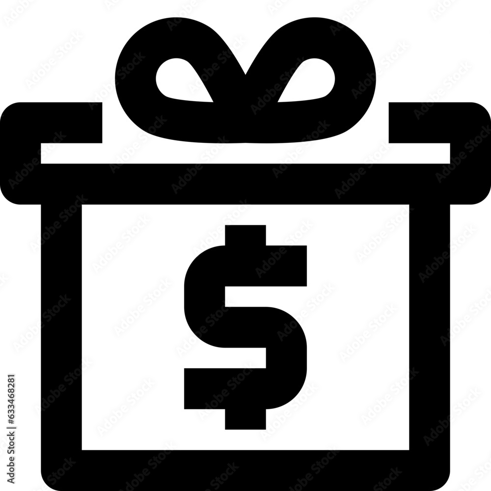 gift box black outline icon gift box black outline icon