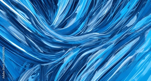 Abstract Blue Tones Background - Cool Color Palette, Artistic Design
