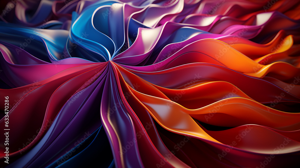 Obraz premium red silk background, generative ai