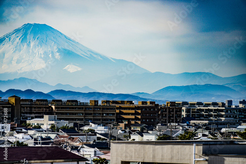富士山と藤沢の街 photo