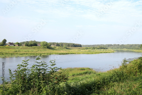 River in the countryside on a summer evening