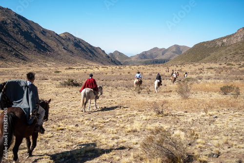 Country postcard of horseback riding outdoors (ID: 633473465)