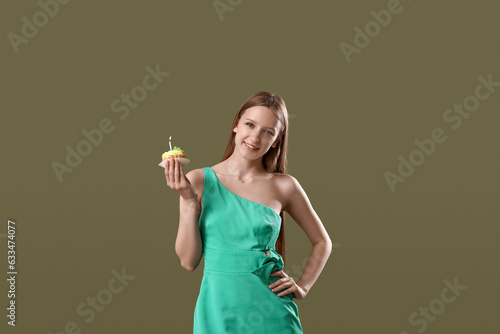 Beautiful young woman with ...