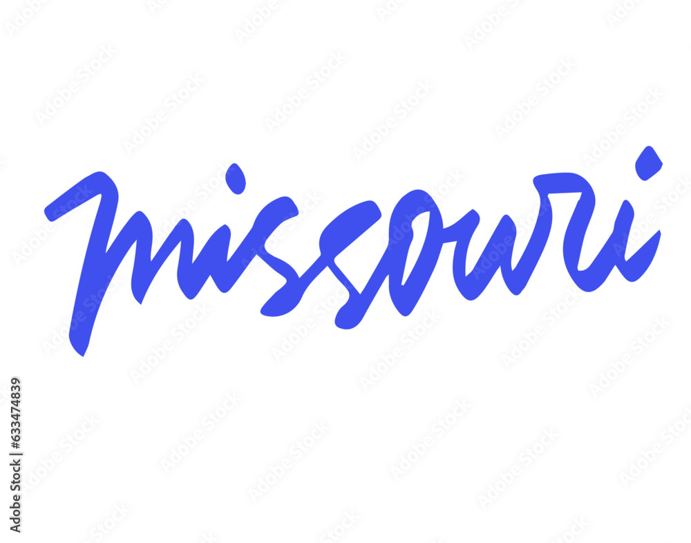 MISSOURI lettering MISSOURI lettering