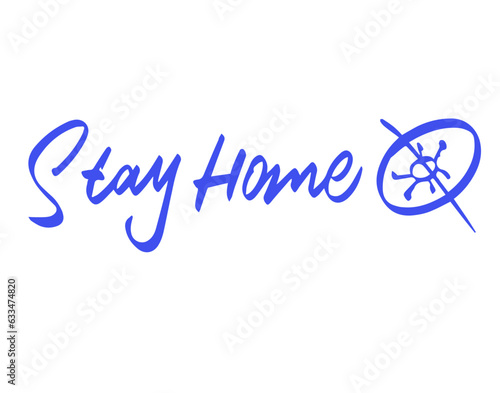 STAY HOME lettering