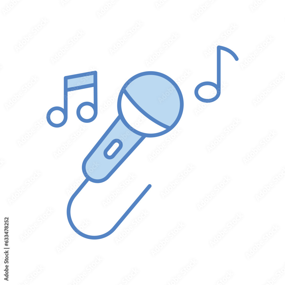 Karaoke icon, vector stock illustration. Karaoke icon, vector stock illustration.
