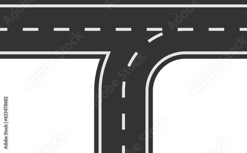 Roads and highway different intersection