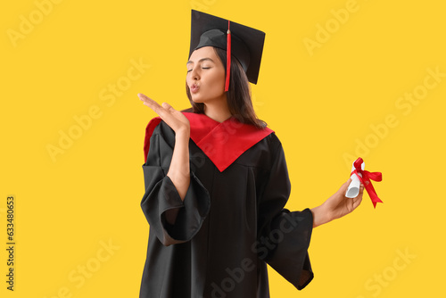 Female graduate student wit...