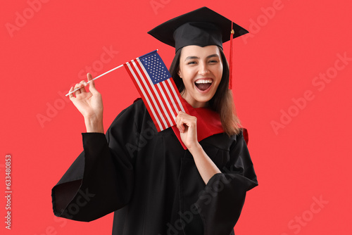 Female graduate student wit...
