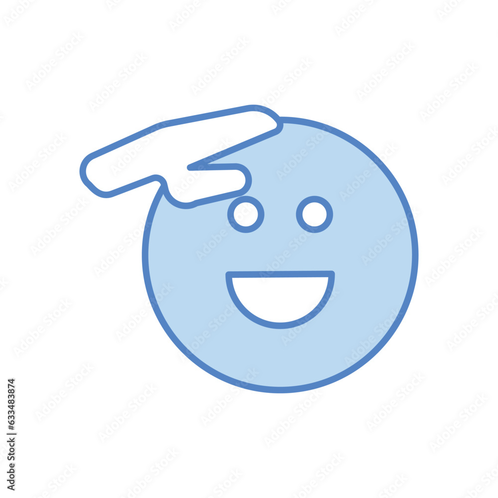 Salute icon, vector stock illustration. Salute icon, vector stock illustration.