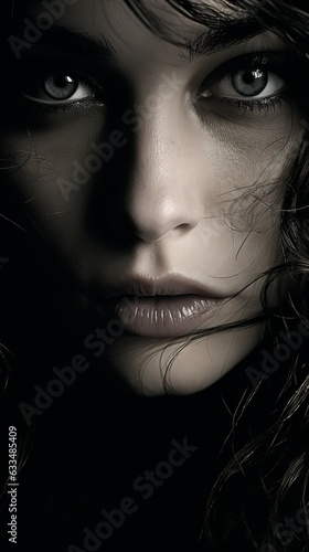 Close-up photo of awesome woman.