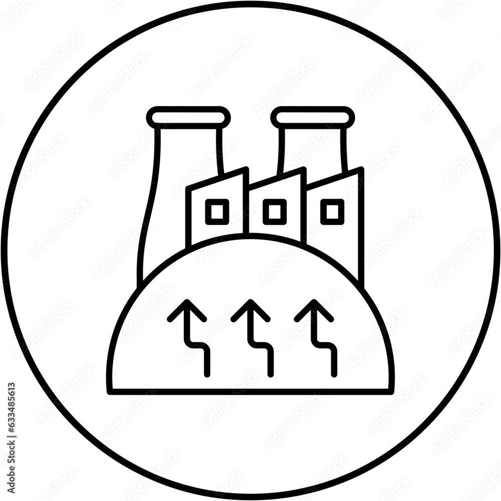 Geothermal Energy Icon Geothermal Energy Icon